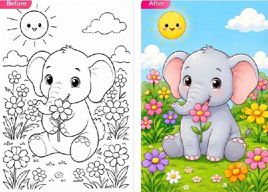 Creative Kids Gentle Elephant & Sweet Flowers